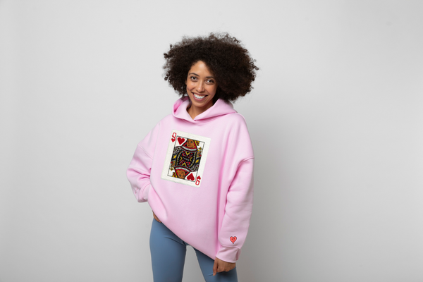 Black Quen Hoodie - Pink