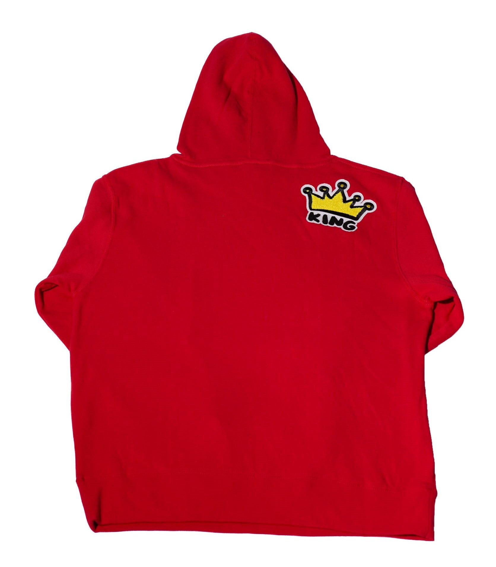 Black King Hoodie - Red