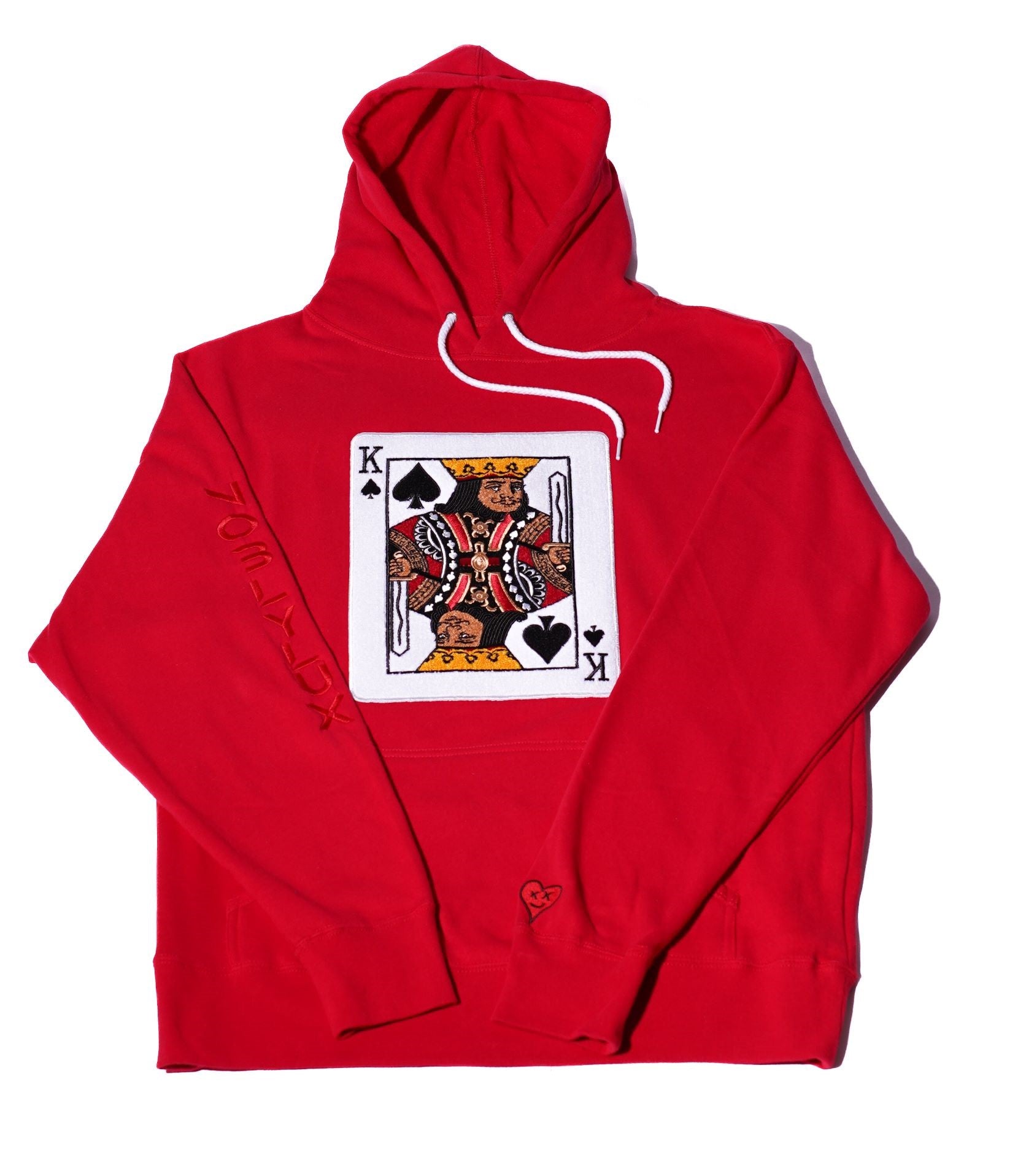 Black King Hoodie - Red