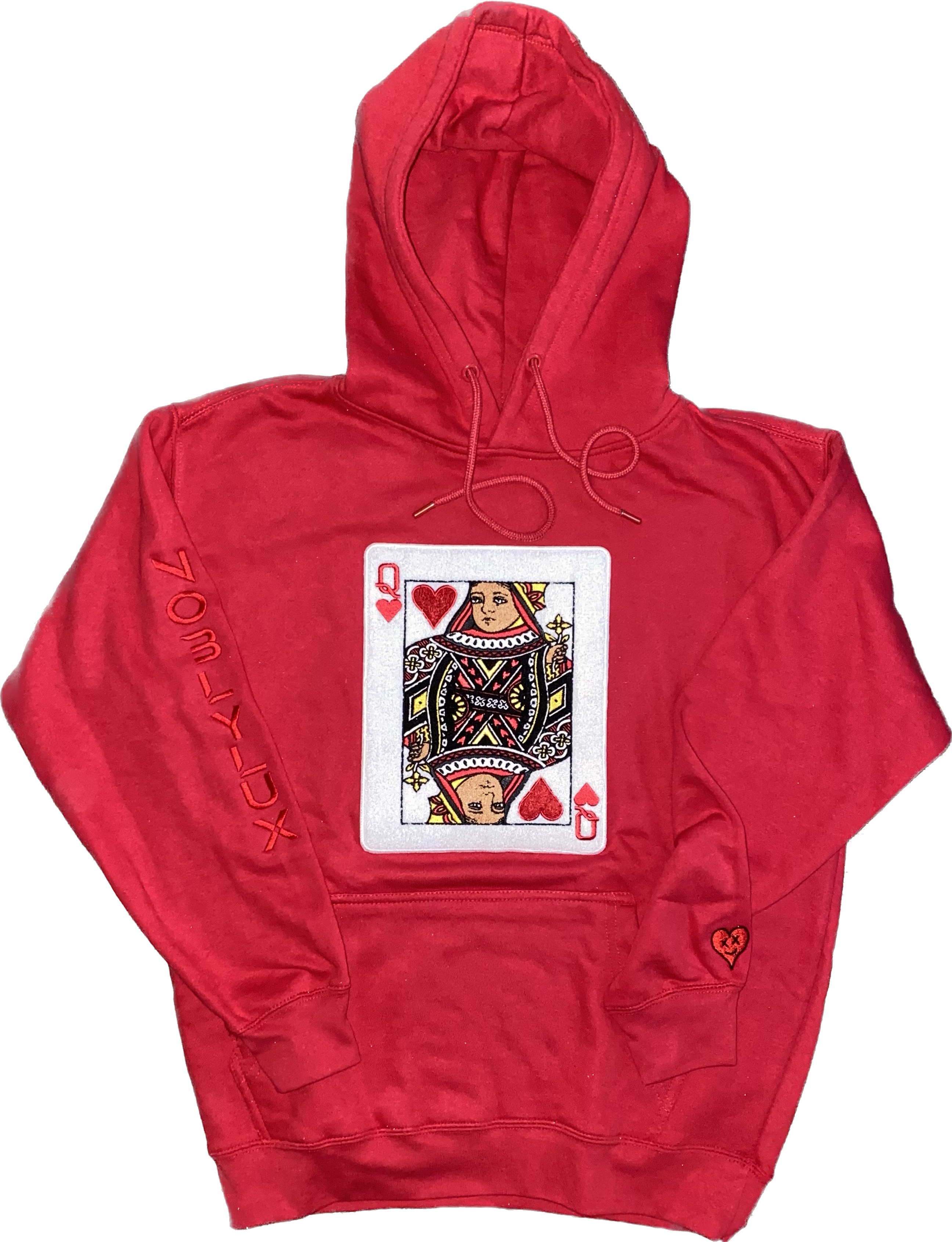 Black Queen Hoodie - Red