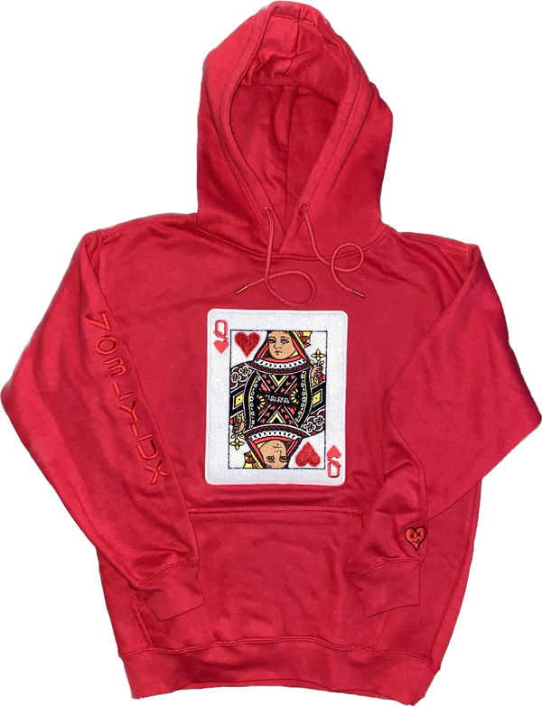 Black Queen Hoodie - Red