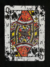 Distressed Black Queen - Spades (B)